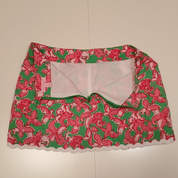 Lilly Pulitzer Pink Butterfly Skort Size 4 - Picture 4 of 6